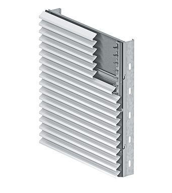 METALWRAP INTEGRATED LOUVERS